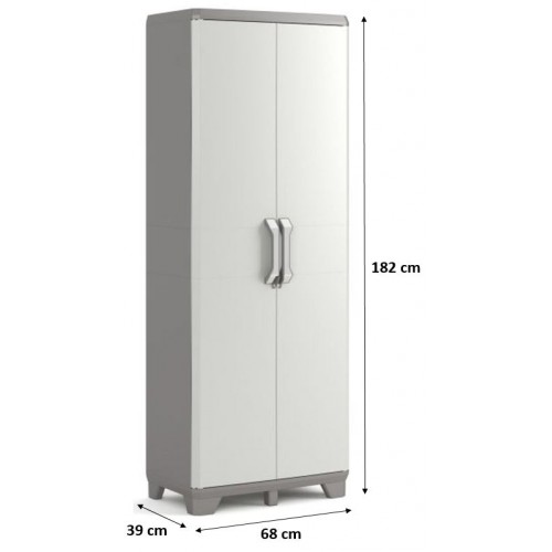 KIS TIDY HIGH skriňa 68x39x182cm sivá