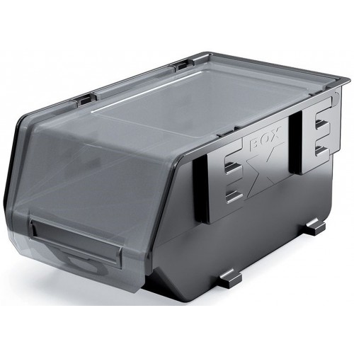 Kistenberg EXE PLUS Plastový úložný box zatvárateľné, 15,6x9,9x7,4cm, čierna KEX16F-S411