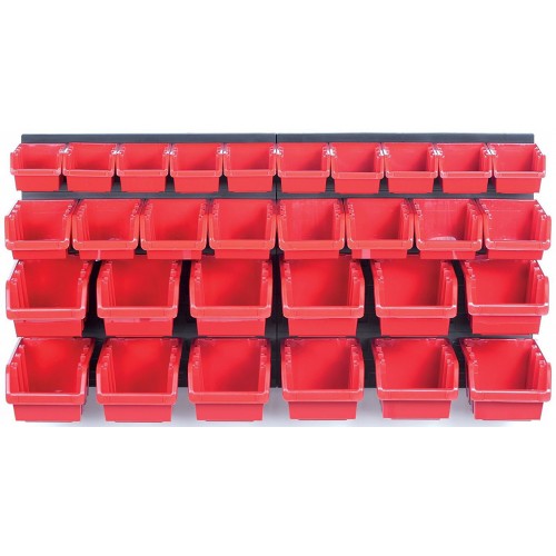 Kistenberg ORDERLINE Závesný panel s 30 boxy na náradie, 80x16,5x40cm KOR3