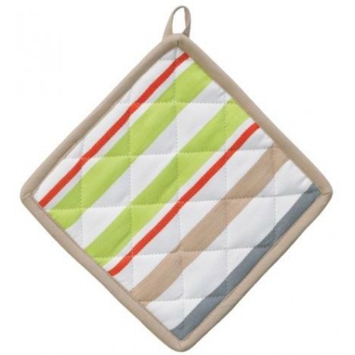 KELA Chňapka AMALIE 20x20 cm biela s pruhmi KL-10711