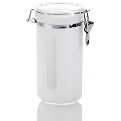 KELA Dóza na čaj a kávu akrylová 1 L TIA - biela KL-15677