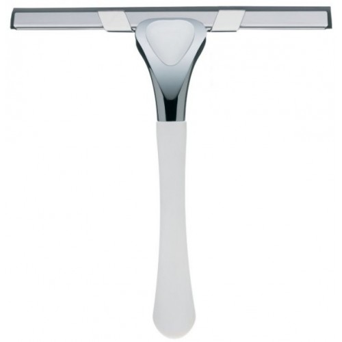 KELA Stierka do kúpeľne VISTA, nerez 18/8, biela KL-21790