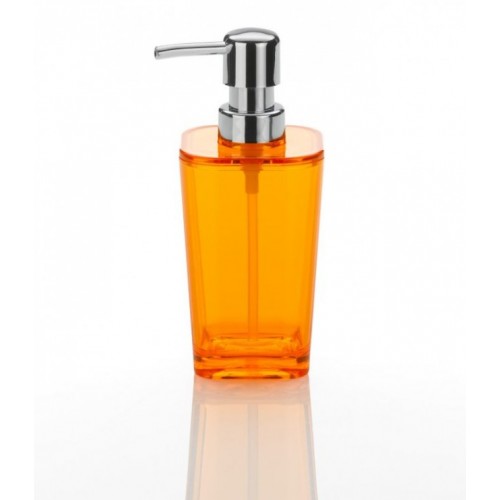KELA Dávkovač mydla KRISTALL oranžová KL-21861