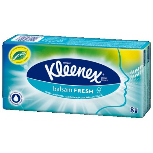 Kleenex Balsam Fresh Hanks Papierové vreckovky (8 ks) 148593