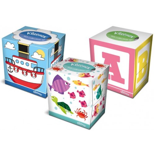Kleenex Kids Collection Box Papierové vreckovky (56 ks) 147776 Kleenex Kids Collection Box Papierové vreckovky (56 ks) 147776