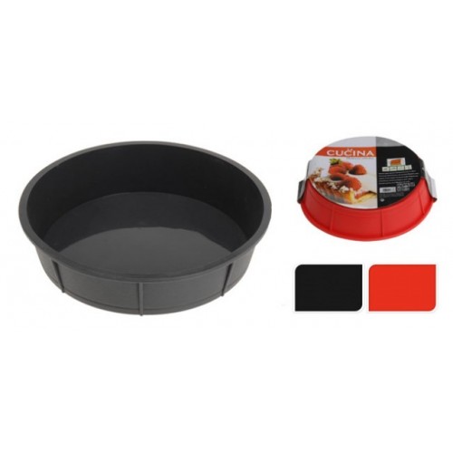 KAISERHOFF Forma na tortu silikónová 27 x 6 cm, červená KO-641500740cerv