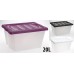 KAISERHOFF Úložný plastový box s vekom 20 l 43,5 x33x33, 5 cm KO-896545fial 