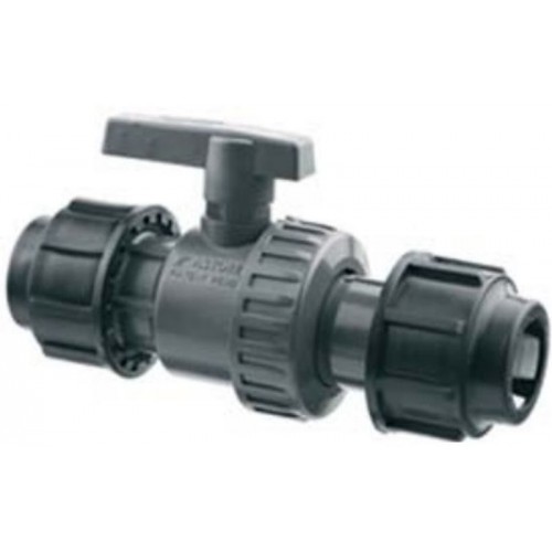 Guľový kohút PVC-U obojstranne zverný O-O 32 x 32 32VSI16G032