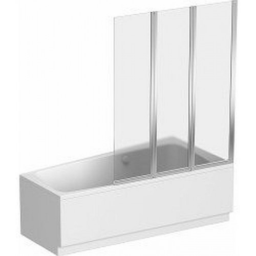 KOLO Split vaňová zástena 3-dielna pravouhlá 120 x 150 cm, pravá GPNS12222003R