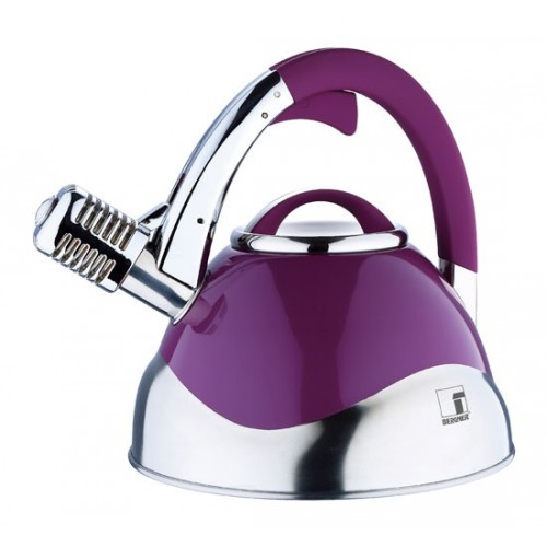 BERGNER Kanvica pískajúca nerez 3 l purpurová BG-3740