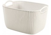 CURVER KNIT L 19L Košík 40 x 30 x 23 cm krémový 03670-X64