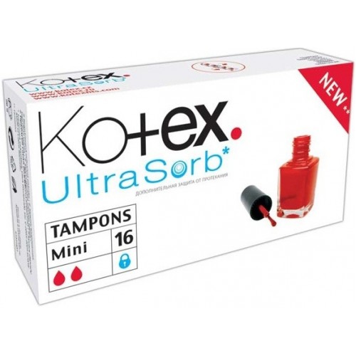 Kotex Tampóny Ulstra Sorb Mini (16 ks) 147809 PO EXPIRÁCII Kotex Tampóny Ulstra Sorb Mini (16 ks) 147809 PO EXPIRÁCII