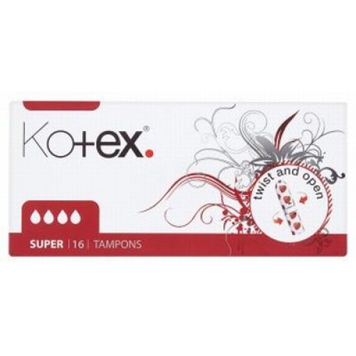 Kotex Tampóny Super (16 ks) 147802 PO EXPIRÁCII Kotex Tampóny Super (16 ks) 147802 PO EXPIRÁCII