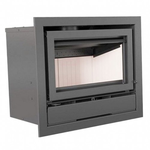 KRATKI ATENA 12 kW, krbová vložka teplovzdušná, rovné sklo