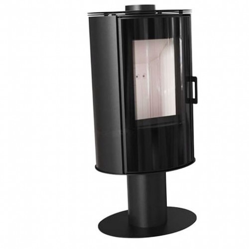 KRATKI KOZA AB SN GLASS 8 kW krbové kachle, oceľ, s nohou KOZA/AB/S/N/GLAS