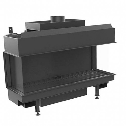 KRATKI LEO 100 LP 4,7 - 11,2 kW vstavaný plynový krb, ľavý/pravý bok LEO/LP/100/N