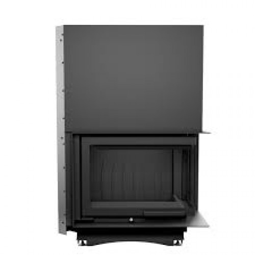 KRATKI MAJA 12 kW krbová vložka teplovzdušná, pravé presklenie s výsuvom