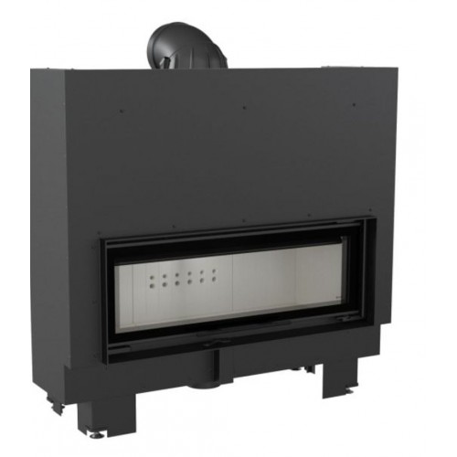 KRATKI MB100/G 14 kW krbová vložka teplovzdušná, rovné sklo s výsuvom