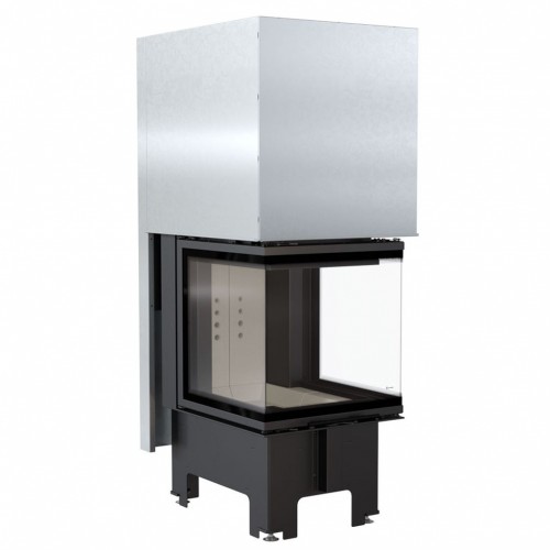 KRATKI NBC/500/500 8 kW krbová vložka teplovzdušná, ľavé, pravé sklo s výsuvom