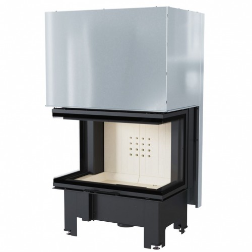 KRATKI NBC/800/400 10 kW krbová vložka teplovzdušná, ľavé, pravé sklo s výsuvom