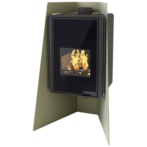 HS FLAMINGO DELUXE ® ISLAND Krbové kachle 9kW, olivová HSF42-005 HS FLAMINGO DELUXE ® ISLAND Krbové kachle 9kW, olivová HSF42-005