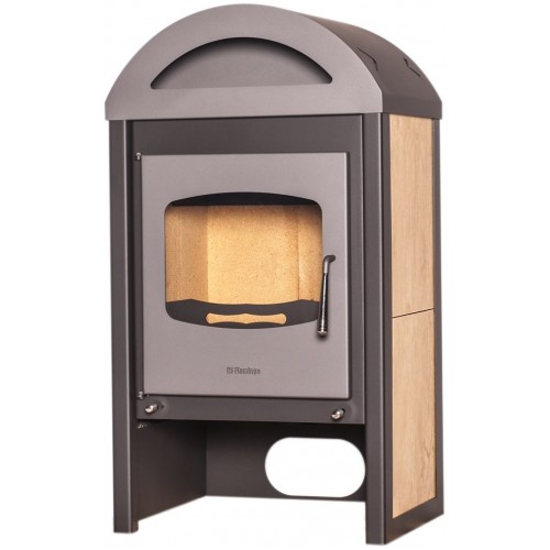 HS FLAMINGO Krbové kachle Meland 9kW, sivá / antracit, dlažba javor HSF02-050