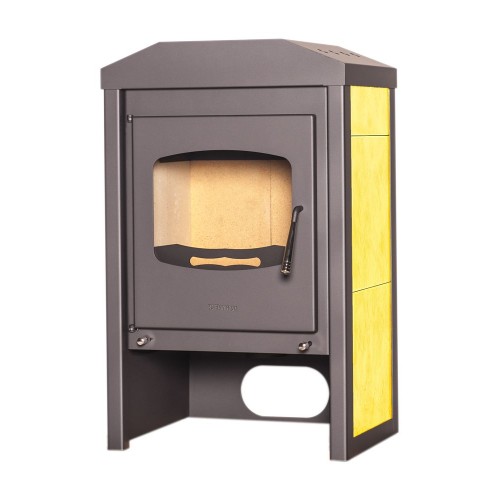 HS FLAMINGO Krbové kachle VEGA 9kW, antracit, dlažba žltá
