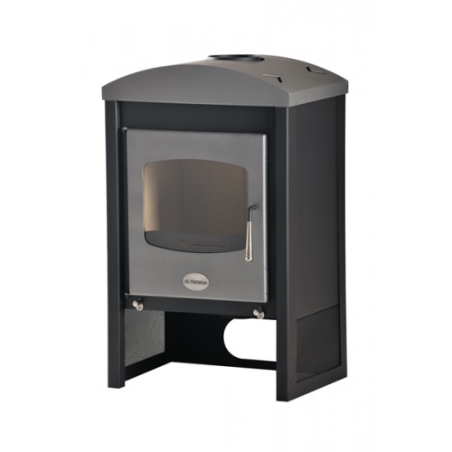 HS FLAMINGO Krbové kachle STAVANGER 9kW, sivá / čierna