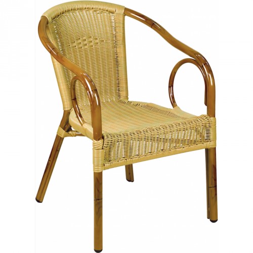 Kreslo Gastro Corino natur ratan 1009/2 Kreslo Gastro Corino natur ratan 1009/2