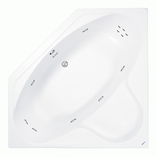 TEIKO Vaňa Kréta rohová 140x140 cm - HTP systém ECO HYDRO V211140N04T02211