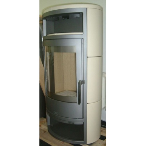 ABX Polar 4654-6-III krbová kamna na dřevo, šedé, nemá boční kachle