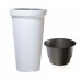 PROSPERPLAST CLASSIC TOWER Kvetináč 18 / 36l, biela DPC40