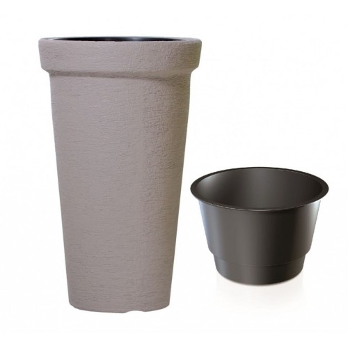 Prosperplast CLASSIC TOWER Kvetináč 30x50cm mocca DPC30