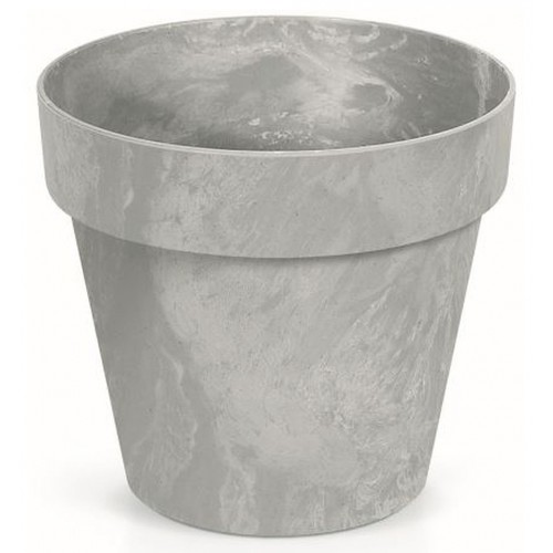 Prosperplast CUBE BETON EFFECT Kvetináč 14cm, 1,2l, šedý DCUB140E