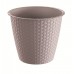 PROSPERPLAST RATOLLA ROUND kvetináč 10,8l, mocca DRSO300