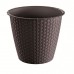 PROSPERPLAST RATOLLA ROUND kvetináč 2,8l, umbra DRSO200