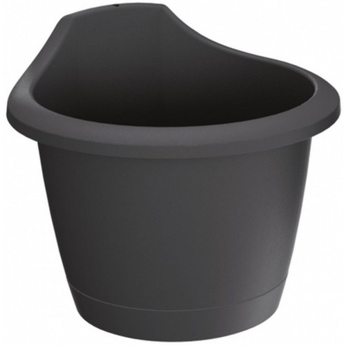 Prosperplast RESPANA WALL Kvetináč na stenu 22,4 cm, antracit DRES240 Prosperplast RESPANA WALL Kvetináč na stenu 22,4 cm, antracit DRES240