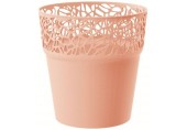 Prosperplast Prosperplast Prosperplast TREE kvetináč s čipkou 17,5 cm, broskyňová DTRE175
