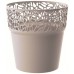 Prosperplast TREE kvetináč s čipkou 17,5 cm, mocca DTRE175