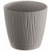 PROSPERPLAST SANDY P Kvetináč s miskou 14,9 cm, šedý kameň DSY150P