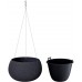 Prosperplast SPLOFY Bowl WS závesný kvetináč 23,9cm, 2,3l, antracit DKSP240WS