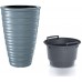 Prosperplast FREZE Kvetináč s vkladom 38,3cm, svetlo šedá DPFE400
