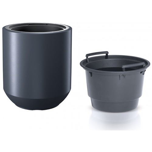 Prosperplast HEOS Kvetináč s vkladom 39cm, antracit DPHEW400
