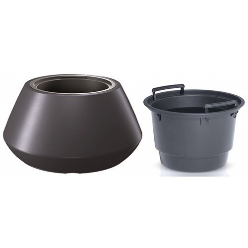 Prosperplast HEOS Kvetináč s vkladom 58,2cm, antracit DMHET600 Prosperplast HEOS Kvetináč s vkladom 58,2cm, antracit DMHET600