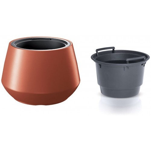Prosperplast HEOS Kvetináč s vkladom 43,6cm, meď DMHET440 Prosperplast HEOS Kvetináč s vkladom 43,6cm, meď DMHET440