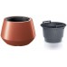 Prosperplast HEOS Kvetináč s vkladom 43,6cm, meď DMHET440