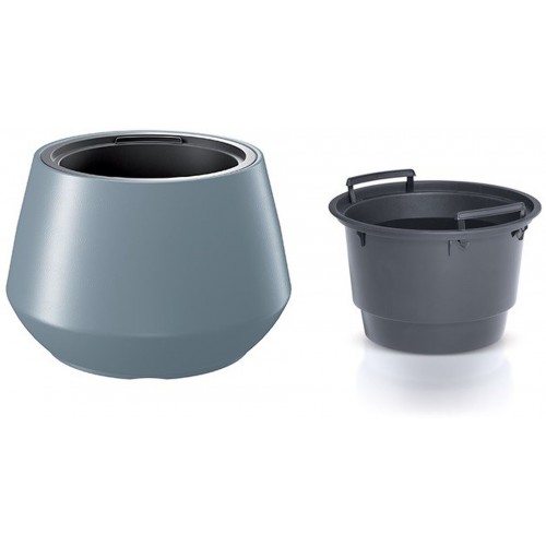 Prosperplast HEOS Kvetináč s vkladom 43,6cm, svetlo šedý DMHET440 Prosperplast HEOS Kvetináč s vkladom 43,6cm, svetlo šedý DMHET440