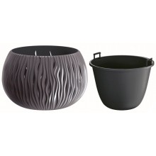 Prosperplast SANDY Bowl kvetináč 37cm, 9l, antracit DSK370