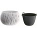 Prosperplast SANDY Bowl kvetináč 24cm, 2,3l, biela DSK240