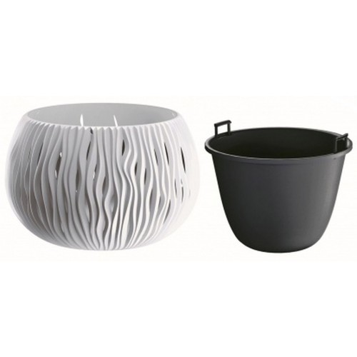 Prosperplast SANDY Bowl kvetináč 37cm, 9l, biela DSK370 Prosperplast SANDY Bowl kvetináč 37cm, 9l, biela DSK370